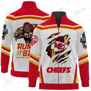 Kansas City Chiefs Premium All-Over Print Stand Collar Jacket AMCSCJK000054