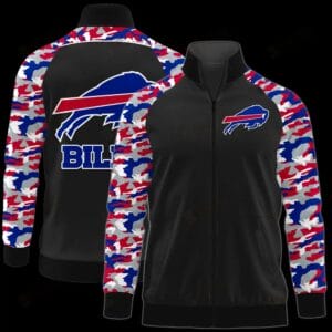 Buffalo Bills Premium All-Over Print Stand Collar Jacket AMCSCJK000058