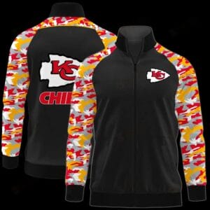 Kansas City Chiefs Premium All-Over Print Stand Collar Jacket AMCSCJK000064