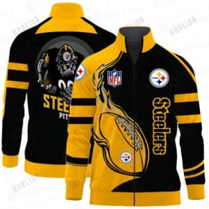 Pittsburgh Steelers Premium All-Over Print Stand Collar Jacket AMCSCJK000068