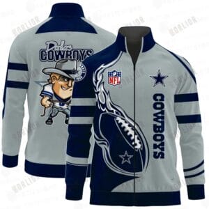 Dallas Cowboys Premium All-Over Print Stand Collar Jacket AMCSCJK000070