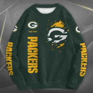 Green Bay Packers Personalized Oversize Unisex Sweatshirt AMCWSS00037