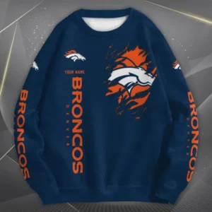 Denver Broncos Personalized Oversize Unisex Sweatshirt AMCWSS00030