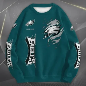 Philadelphia Eagles Personalized Oversize Unisex Sweatshirt AMCWSS00046