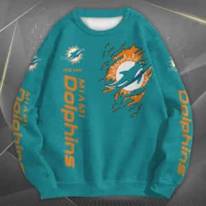 Miami Dolphins Personalized Oversize Unisex Sweatshirt AMCWSS00032