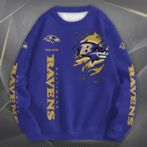 Baltimore Ravens Personalized Oversize Unisex Sweatshirt AMCWSS00036