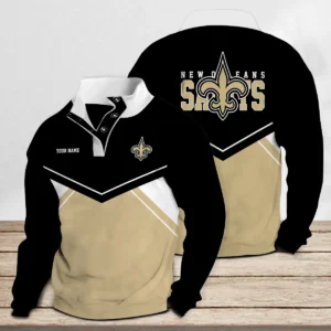 New Orleans Saints Casual Stand Collar Sweatshirt New Collection AMCDBH00409