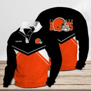 Cleveland Browns Casual Stand Collar Sweatshirt New Collection AMCDBH00419