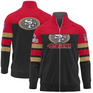 San Francisco 49ers Premium Ultimate Game Day Stand Collar Jacket AMCSCJK000002