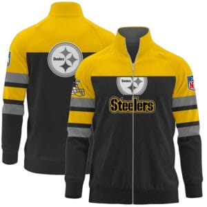 Pittsburgh Steelers Premium Ultimate Game Day Stand Collar Jacket AMCSCJK000012