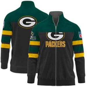 Green Bay Packers Premium Ultimate Game Day Stand Collar Jacket AMCSCJK000010