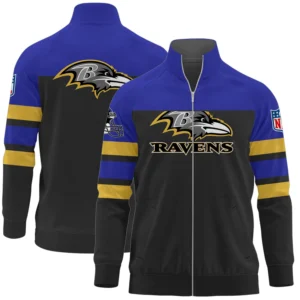 Baltimore Ravens Premium Ultimate Game Day Stand Collar Jacket AMCSCJK000009