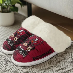 Tampa Bay Buccaneers Winter Comfy Cotton Fuzzy Slippers AMCFSL000002