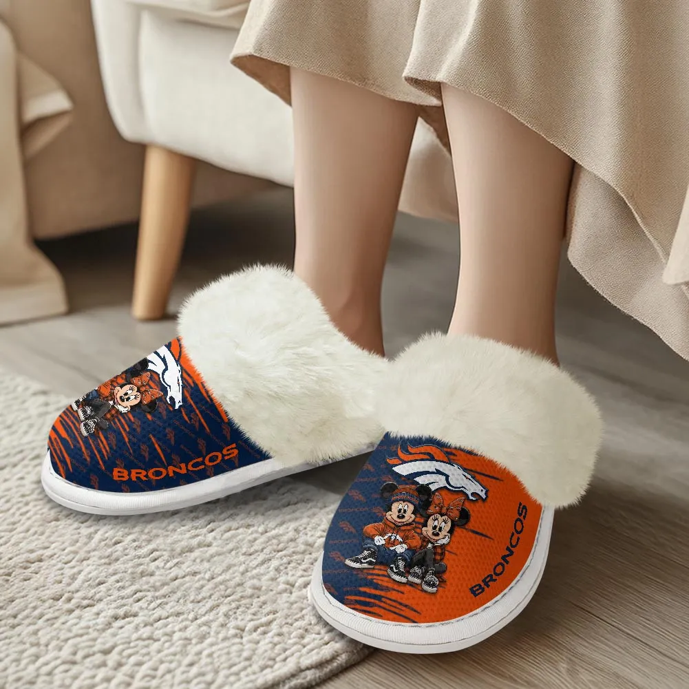Denver Broncos Winter Comfy Cotton Fuzzy Slippers AMCFSL000003 - Image 2