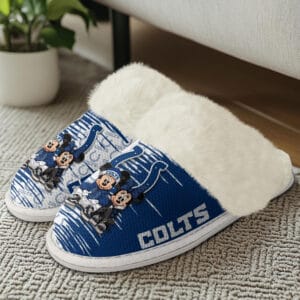 Indianapolis Colts Winter Comfy Cotton Fuzzy Slippers AMCFSL000010
