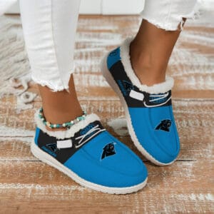 Carolina Panthers Fuzzy Dude Shoes Winter Collection AMCFDUDE000006