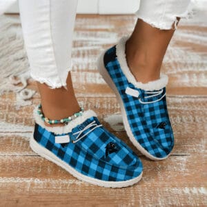 Carolina Panthers Fuzzy Dude Shoes Winter Collection AMCFDUDE000070