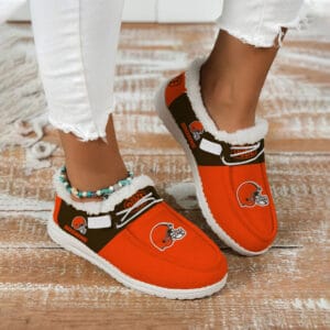 Cleveland Browns Fuzzy Dude Shoes Winter Collection AMCFDUDE000040