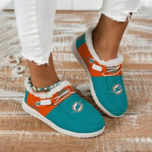 Miami Dolphins Fuzzy Dude Shoes Winter Collection AMCFDUDE000052