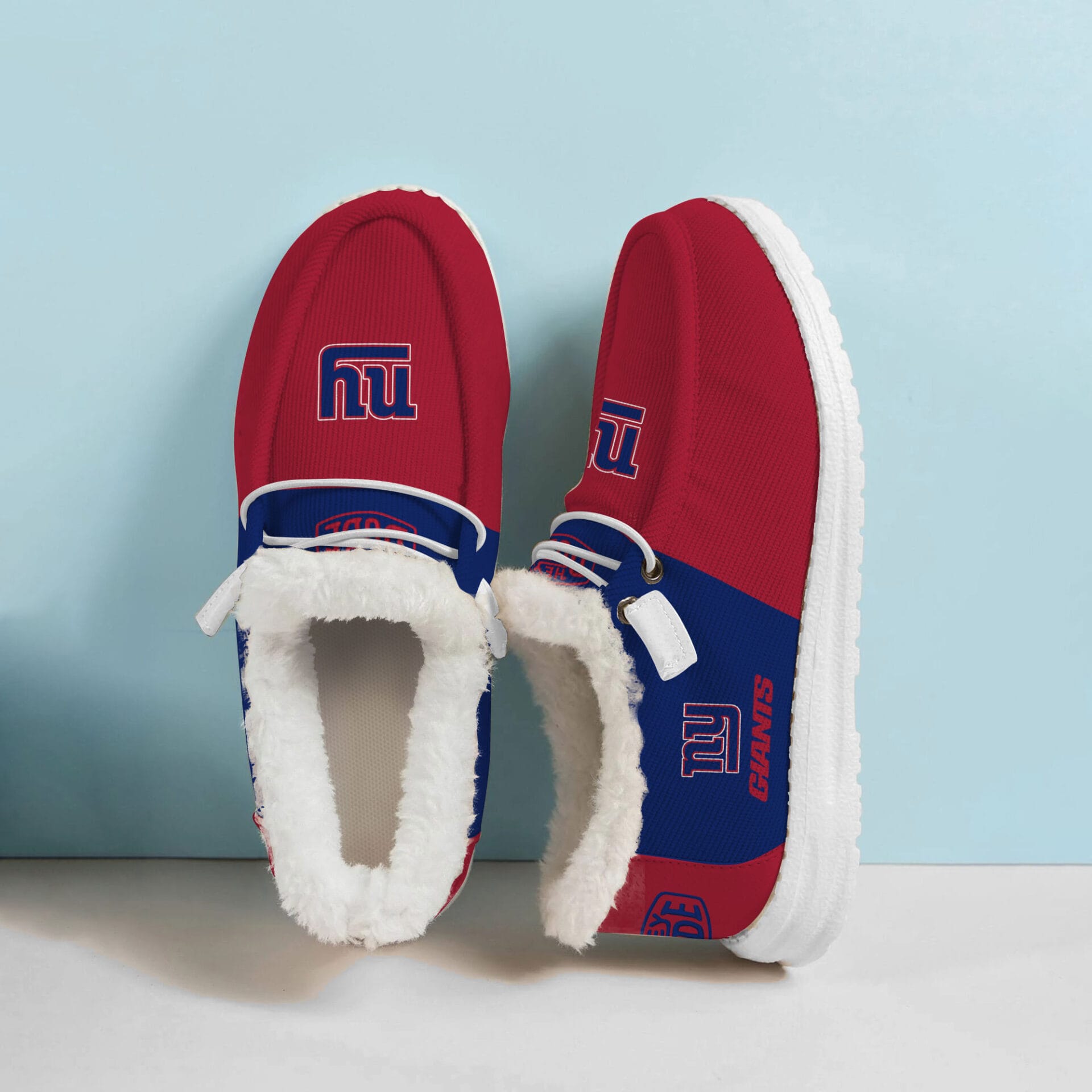 New York Giants Fuzzy Dude Shoes Winter Collection AMCFDUDE000024 - Image 2