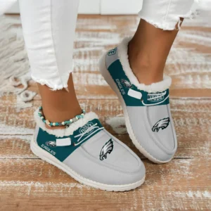 Philadelphia Eagles Fuzzy Dude Shoes Winter Collection AMCFDUDE000057