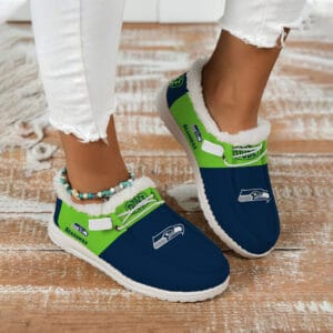 Seattle Seahawks Fuzzy Dude Shoes Winter Collection AMCFDUDE000028