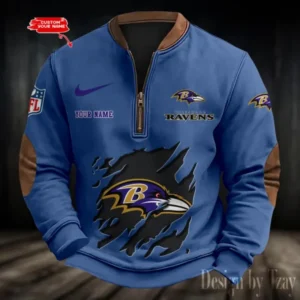 Baltimore Ravens Personalized Print Vintage Sweatshirt AMCPVS003