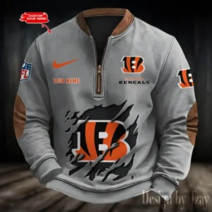 Cincinnati Bengals Personalized Print Vintage Sweatshirt AMCPVS007