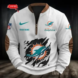Miami Dolphins Personalized Print Vintage Sweatshirt AMCPVS020