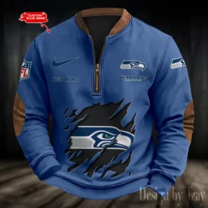 Seattle Seahawks Personalized Print Vintage Sweatshirt AMCPVS029