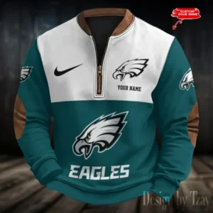 Philadelphia Eagles Personalized Print Vintage Sweatshirt AMCPVS154
