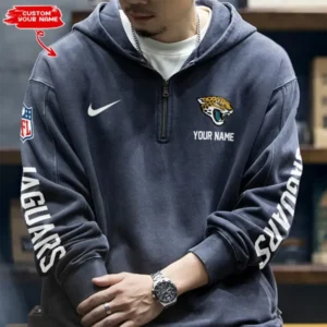 Jacksonville Jaguars Half Zipper Sweatshirt Hooded AMCHZS015