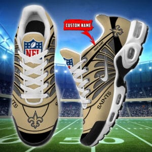 New Orleans Saints Personalized Plus T-N Youth Sneakers AMCTNS0050