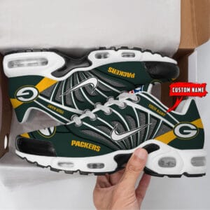 Green Bay Packers Personalized Plus T-N Youth Sneakers AMCTNS0042