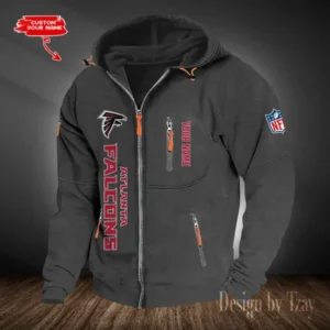 Atlanta Falcons Hooded Cardigan Zip Hoodie AMCCZH190