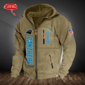 Carolina Panthers Hooded Cardigan Zip Hoodie AMCCZH193