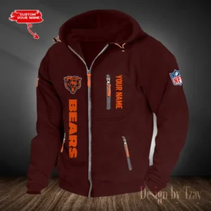 Chicago Bears Hooded Cardigan Zip Hoodie AMCCZH194