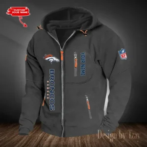 Denver Broncos Hooded Cardigan Zip Hoodie AMCCZH198