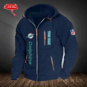 Miami Dolphins Hooded Cardigan Zip Hoodie AMCCZH208