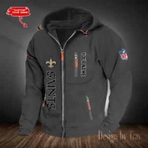New Orleans Saints Hooded Cardigan Zip Hoodie AMCCZH211