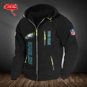 Philadelphia Eagles Hooded Cardigan Zip Hoodie AMCCZH214