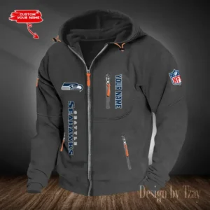 Seattle Seahawks Hooded Cardigan Zip Hoodie AMCCZH217