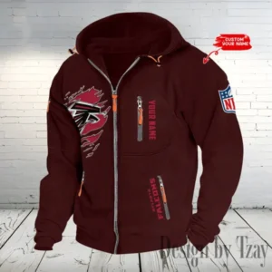 Atlanta Falcons Hooded Cardigan Zip Hoodie AMCCZH222