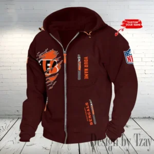 Cincinnati Bengals Hooded Cardigan Zip Hoodie AMCCZH227