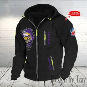 Minnesota Vikings Hooded Cardigan Zip Hoodie AMCCZH241