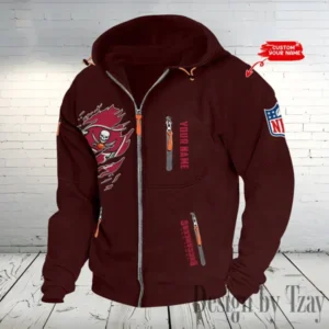 Tampa Bay Buccaneers Hooded Cardigan Zip Hoodie AMCCZH250