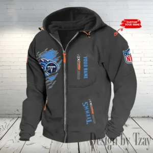 Tennessee Titans Hooded Cardigan Zip Hoodie AMCCZH251