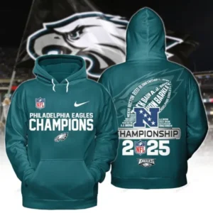 Philadelphia Eagles Super Bowl LIX Champions Hoodie AMCHD000246