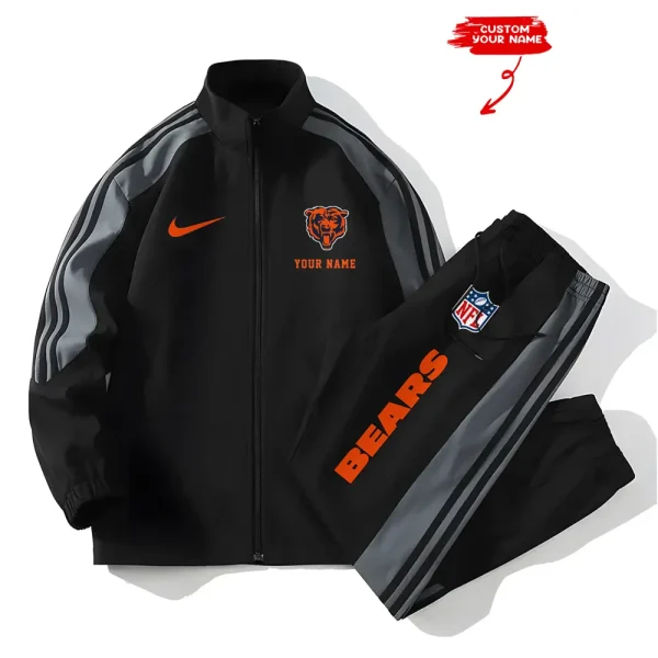 Chicago Bears New Style Versatile Sports Set Jacket And Pants AMCVSS2PS006 - Image 2