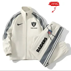 Las Vegas Raiders New Style Versatile Sports Set Jacket And Pants AMCVSS2PS017